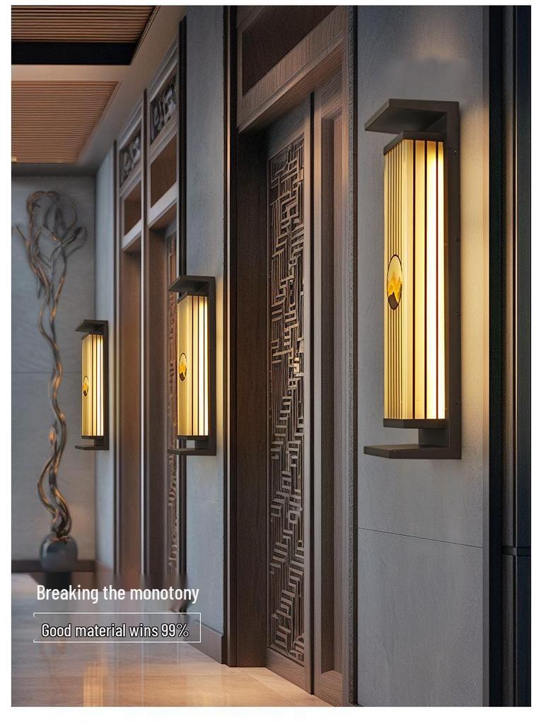 Solar Italian-Style Courtyard Wall Light – Waterproof, No Wiring Needed