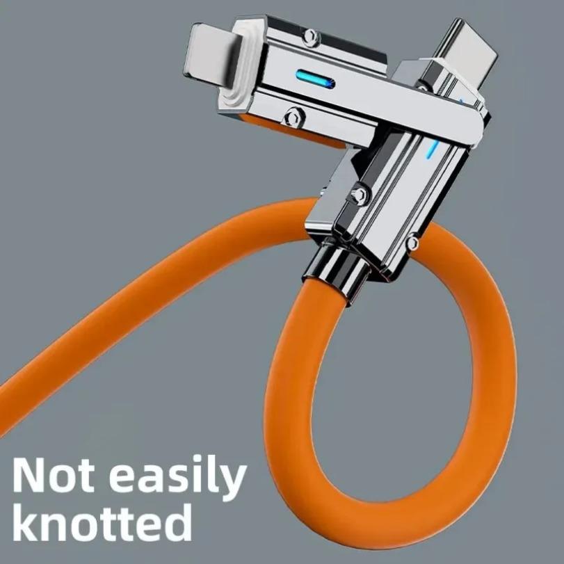 4 In 1 120W Data Cable 3 IN 1 PD 100W USB Type C to Type C PD Cable Fast Charging For iPhone Samsung Xiaomi Data Charging Wire