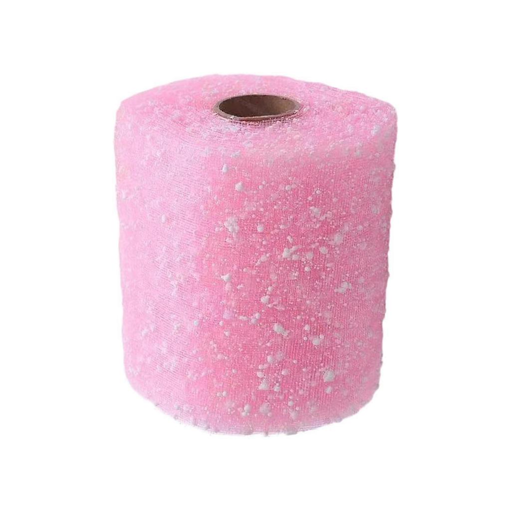 Flower Wrapping Mesh Paper Valentines Day Decor for Festivals Party Supplies Pink