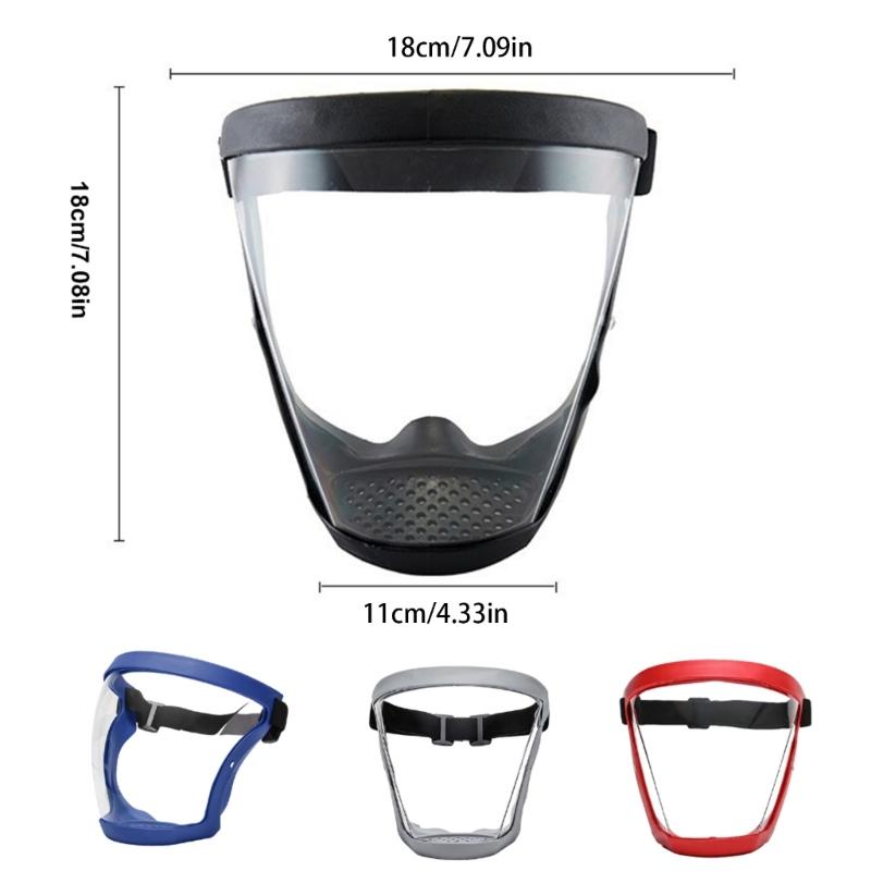 Protective Face Shield Face Shield Mask for Work Full Face Shield for Whacking Face Shield Mask with 20Pcs Filter
