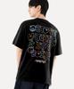 ARMEDES 16-Count Cotton Oversized Art Graphic Short Sleeve T-Shirt (1028)
