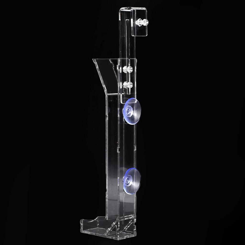 Mini Acrylic Fish Shrimp Food Sunken Feeder Granules Diet Feeding Tube Accessory for Aquarium