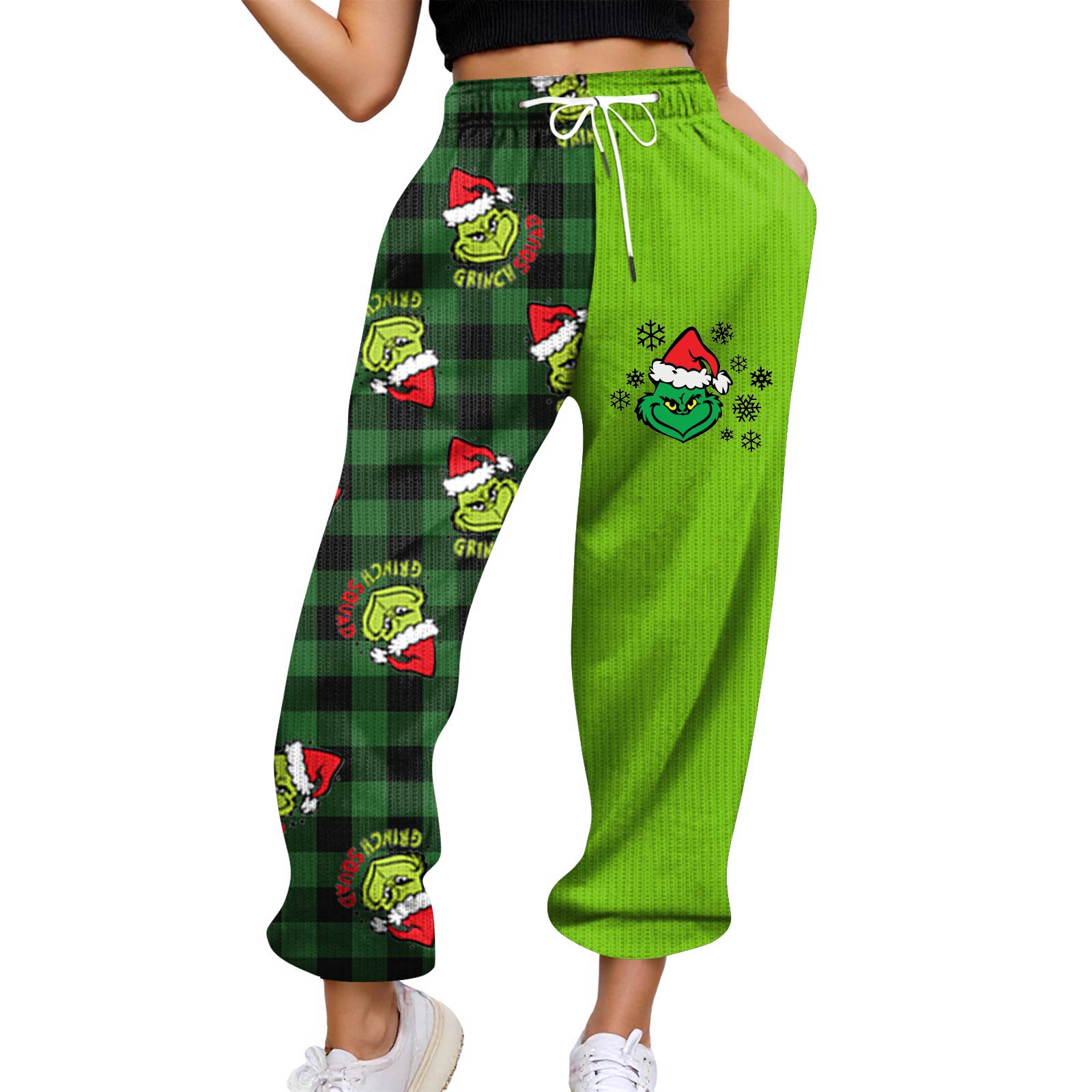 

Женские повседневные брюки с высокой талией, поясом, спортивными брюками и карманами XXL красный