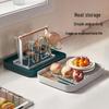 Rectangular Plastic Draining Tea Tray