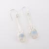 Milchiger Opal Edelstein 925 Sterlingsilber Schmuck Handgefertigte Hängeohrringe 1,76" EE-171-20