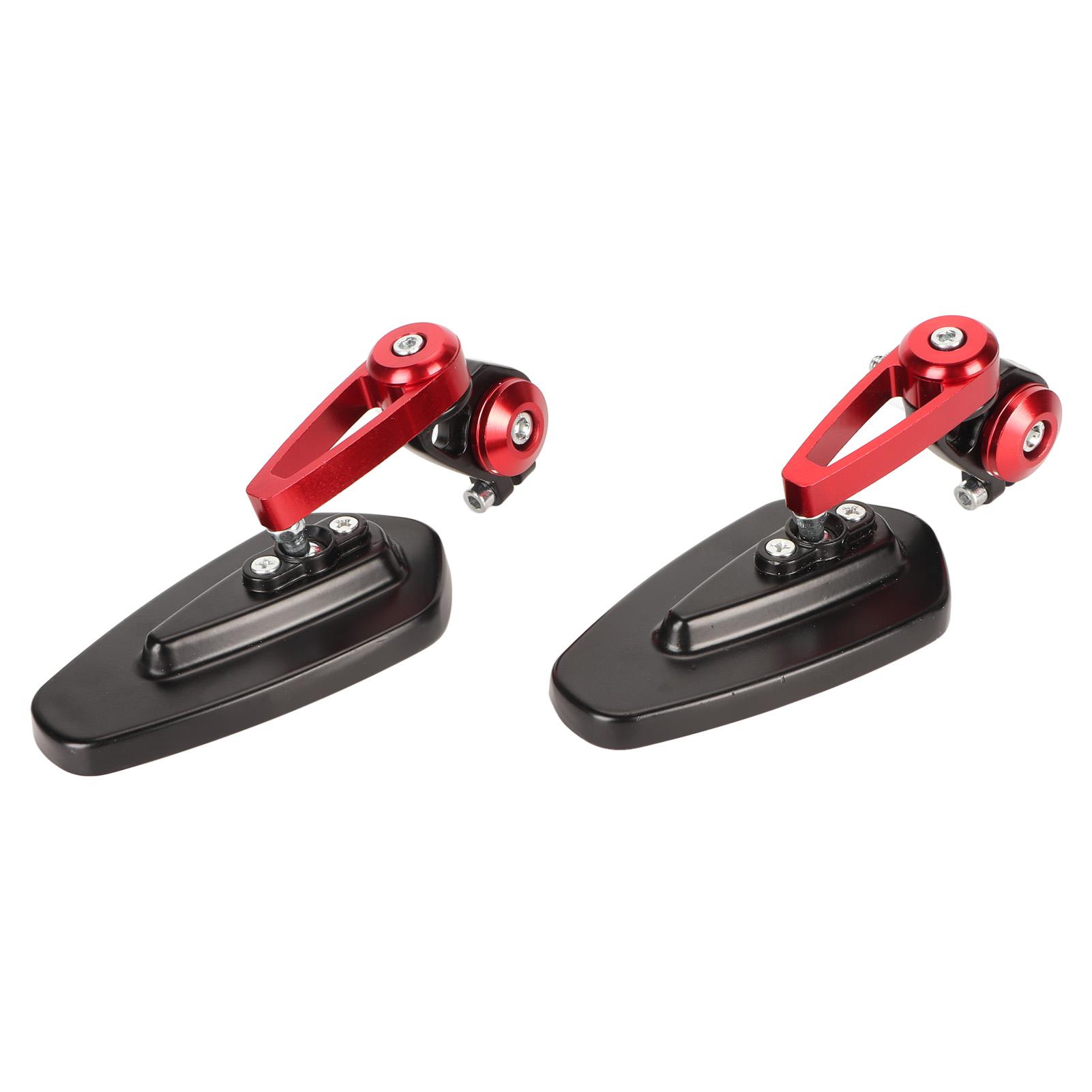 2PCS Motorcycle Rearview Mirror High Definition Clear View Aluminium Alloy Handlebar Side Mirrors for Motorbike