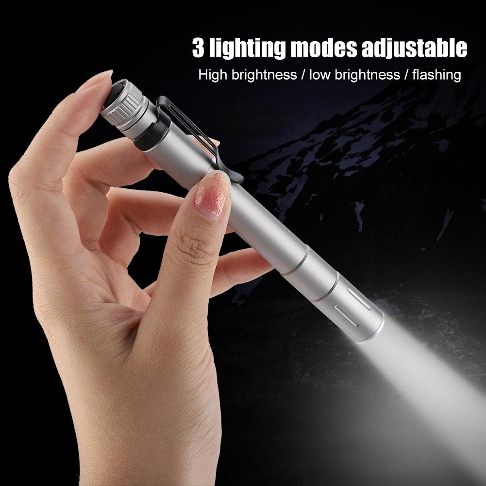 Aluminum Alloy High Power LED Flashlight Outdoor Camping Torch Lamp Light 3 Levels Black