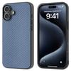 For iPhone 16 Plus Case Hybrid Phone Cover Carbon Fiber Texture