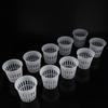 10pcs/Set Durable Safe Plastic Hydroponic Basket Cup for Garden Balcony Planting(White)