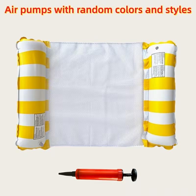 2Pack Inflatable Float With Air Pump New Adult Swimming Float Water Mattress Pool Raft Portable Float Outdoor Travel Home Pool