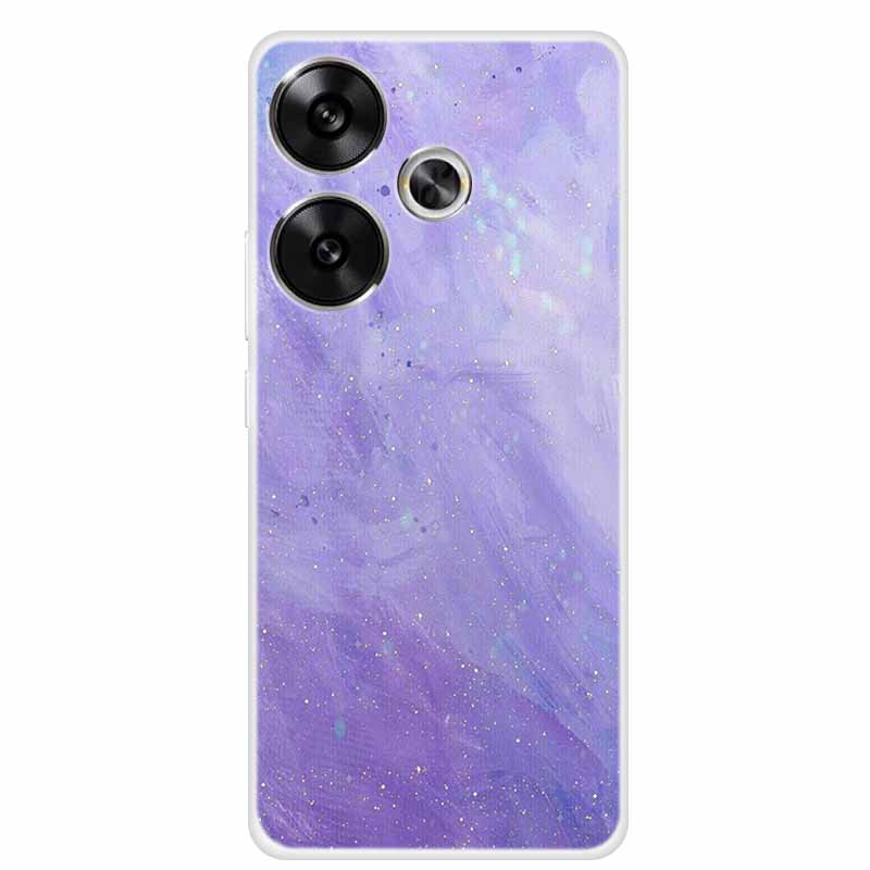 Marble Soft Phone Case For Poco F6 Transparent Case Silicone TPU Cover Funda Para Shield Clear Case for Xiaomi Poco F6 F 6 Pro