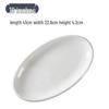 Wutuo Oval Thick-Rimmed Fish Plate