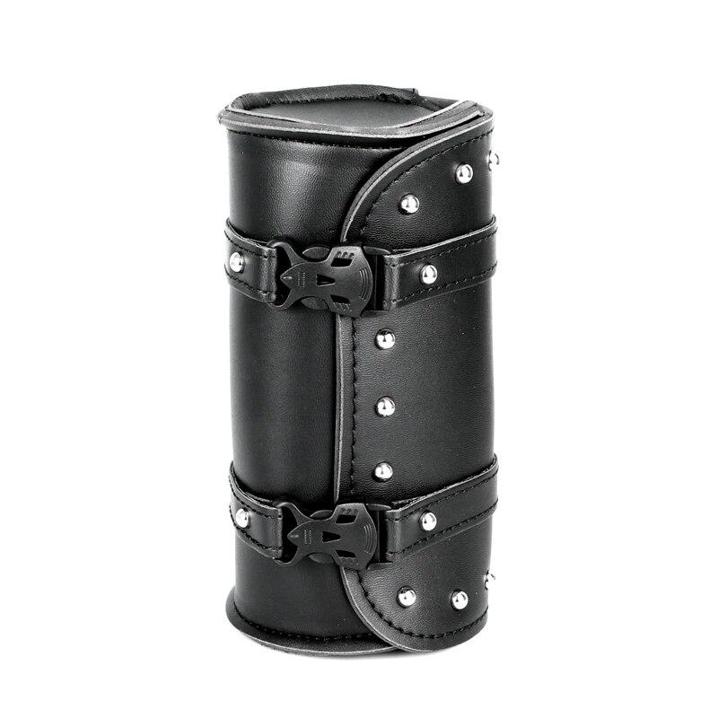 Uniwersalna torba na widelec motocykla Skórzane sakwy Torba na narzędzia Wodoodporna torba do przechowywania dla Harley Sportster XL Touring Softail Dyna