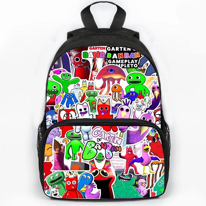Zaino Scolastico Stampato Garten of BanBan da 16 Pollici per Ragazzi, Borsa di Grande Capacità per Viaggio, Sport, Portatile, Zaini Scolastici per Studenti, Zaino per Libri per Bambini