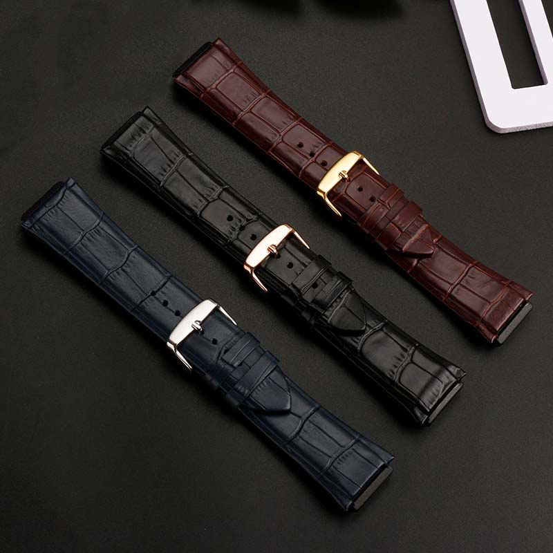 Genuine Cow Leather Strap for Guess W0247G3 W0040G7/0040G3 Watchband Lug End Bracelet 22mm Blue Black Brown Bands