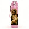 1PC Saint Joseph Infant Portrait 750ml Color Plastic Sports Water Bottle Leakproof Flip Straw Lid For Sports Office Home Use