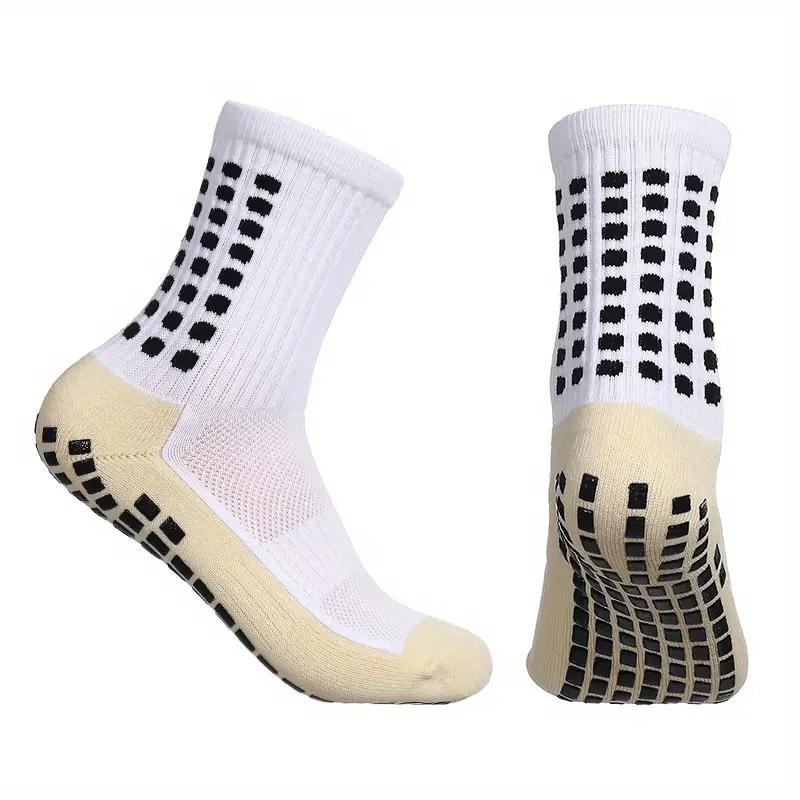 Chaussettes de football antidérapantes pour hommes et femmes, chaussettes de sport respirantes en silicone, chaussettes de sport en plein air, de course à pied, de cyclisme