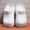 Women's Thick-Soled Perforated Outdoor Shoes: Hook Heel & Closed Toe, Two-Way Wear, Soft EVA Garden Sandals