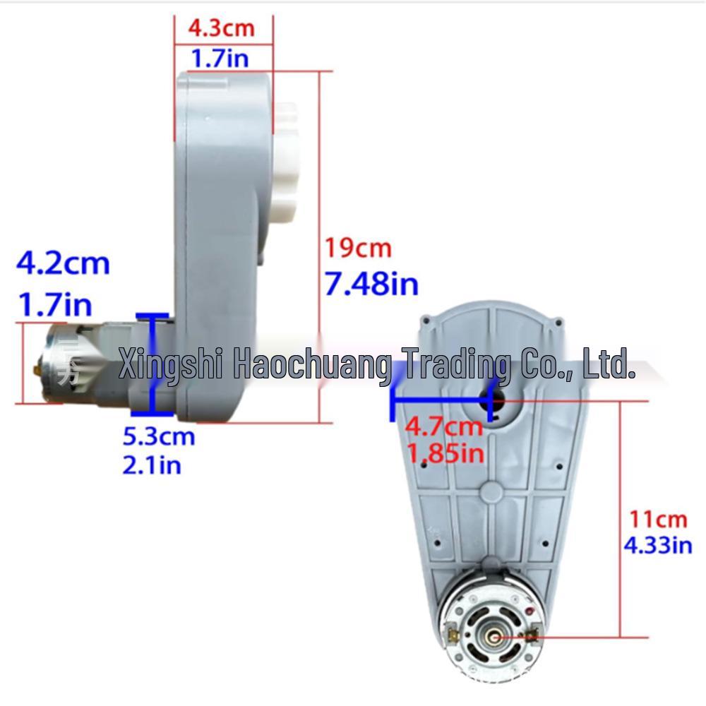 24V RS775 Motor Gearbox for Kids' Ride-on Electric Vehicles