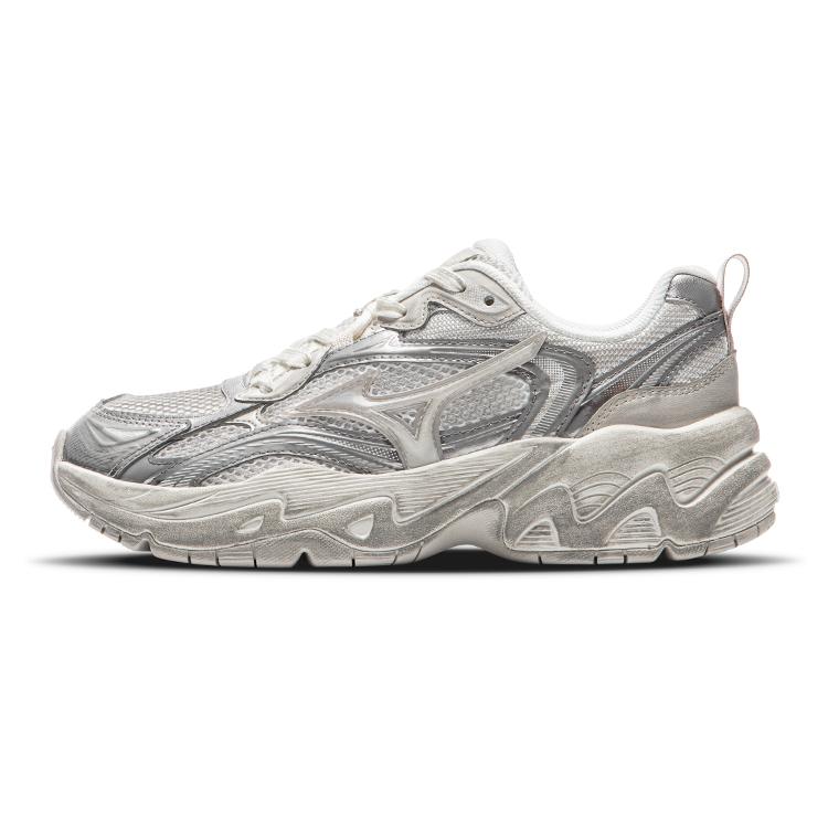 Mizuno Retro Running Shoes Light Gray Unisex D1GH250403 39