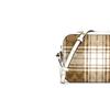 Coach Camera 18 Checkered Pattern Canvas Crossbody Bag Small Women bags Brown White C0038-IMLOT