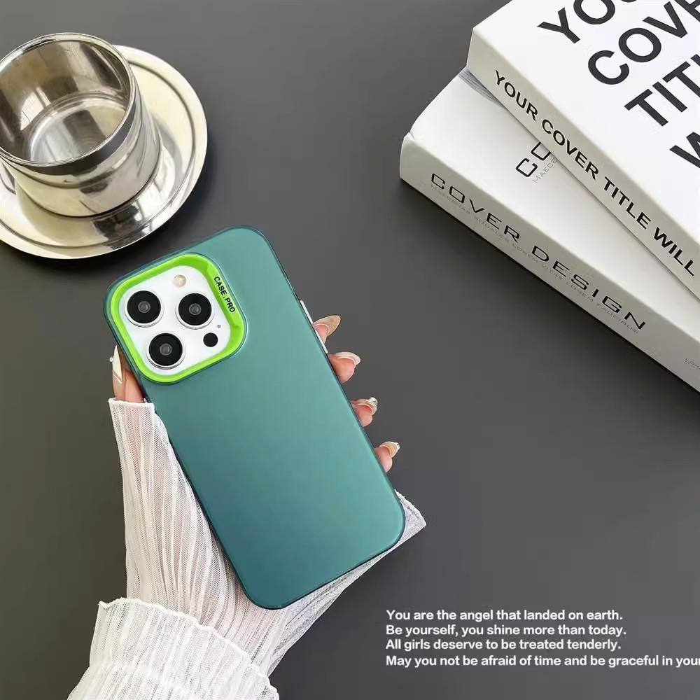 Frosted Imd Colored Silver Case Is Suitable for Apple 15promax Mobile Phone Case iPhone161214/11/X All-inclusive.