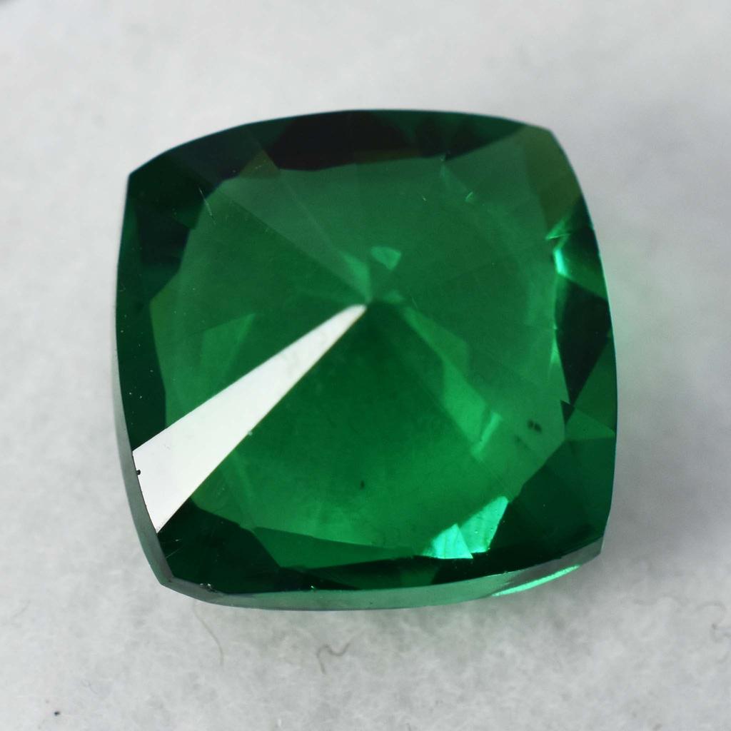 Natural Green Tourmaline Loose Gemstone 9.17 Ct Square Cushion Cut October Birthday Birthstone
