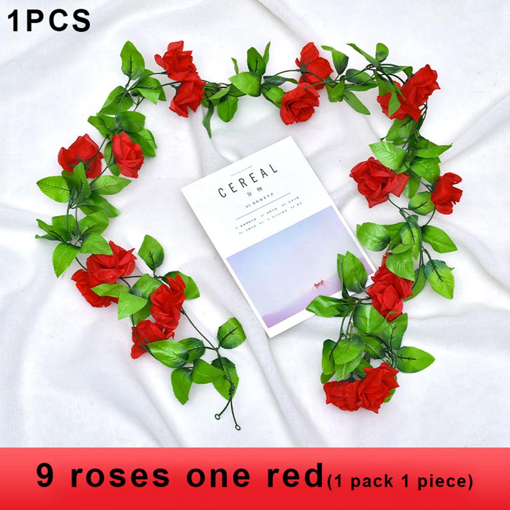 

2.4m Artificial Flower Artificial Rose Vine Light Pink красный