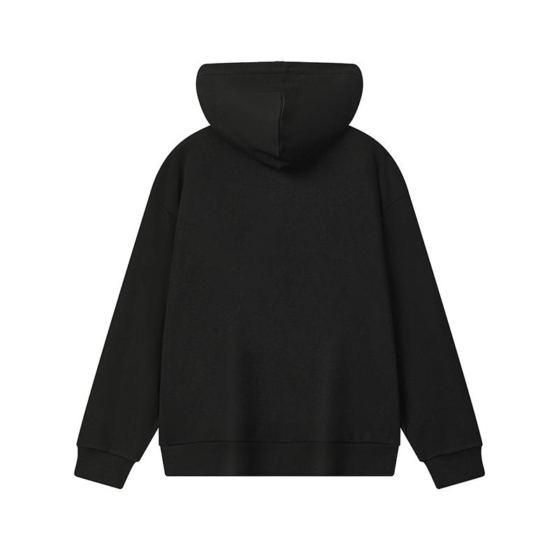 Fila Milano Series Classic Trendy Fashion Sports Versatile Printed Loose Knit Hoodie Men Hoodies F11M545202FBK
