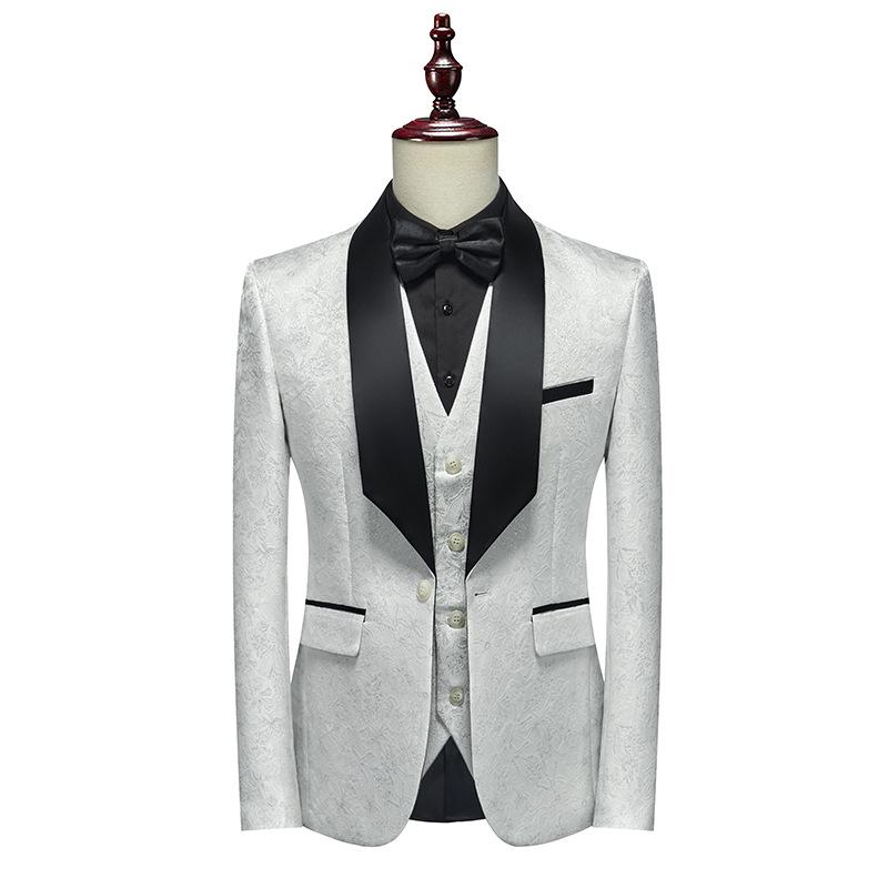 Men's Three-Piece Formal Suit for Evening or Wedding