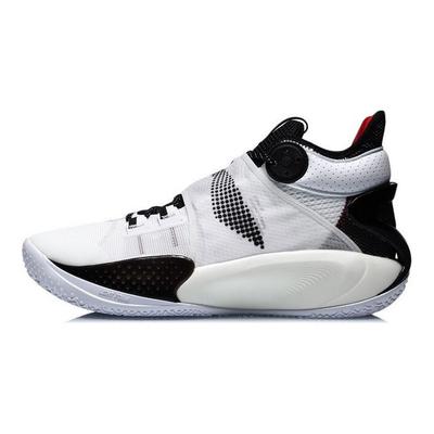 Tênis de Basquete Cano Médio Li Ning Sonic 9 Amortecimento Antiderrapante Unissex tênis Branco ABAR011-A