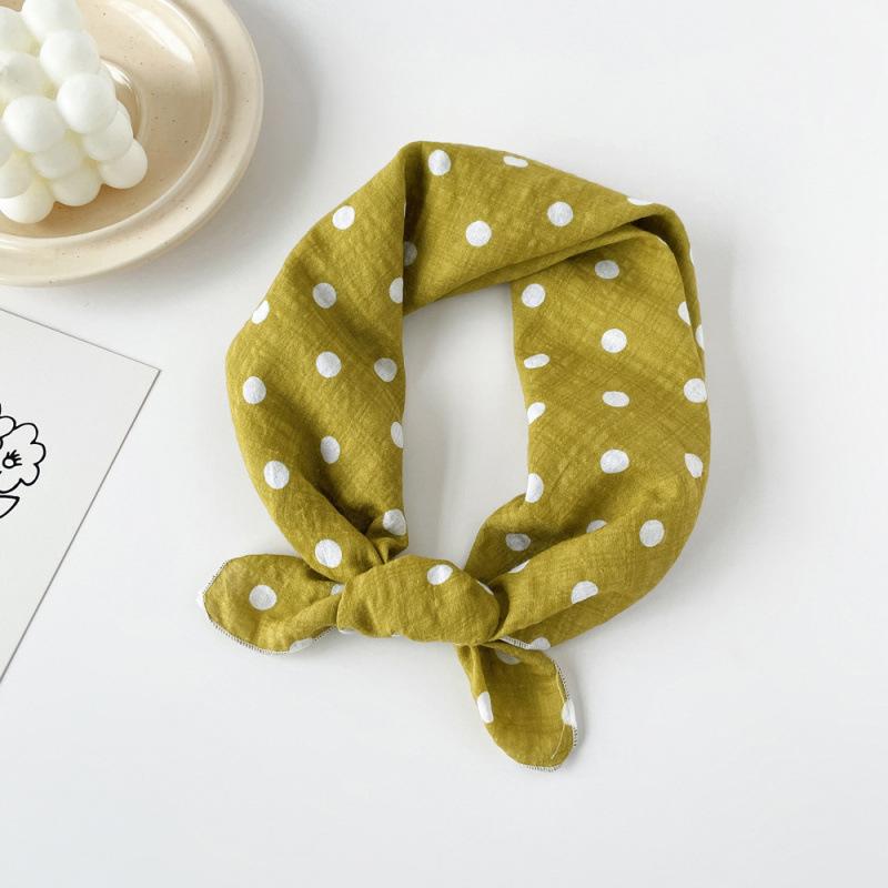 Bavlněný a lněný malý čtvercový šátek Šátek pro ženy na jaro a podzim Léto Korejský styl Foto Móda Všestranný šátek na hlavu Šátek