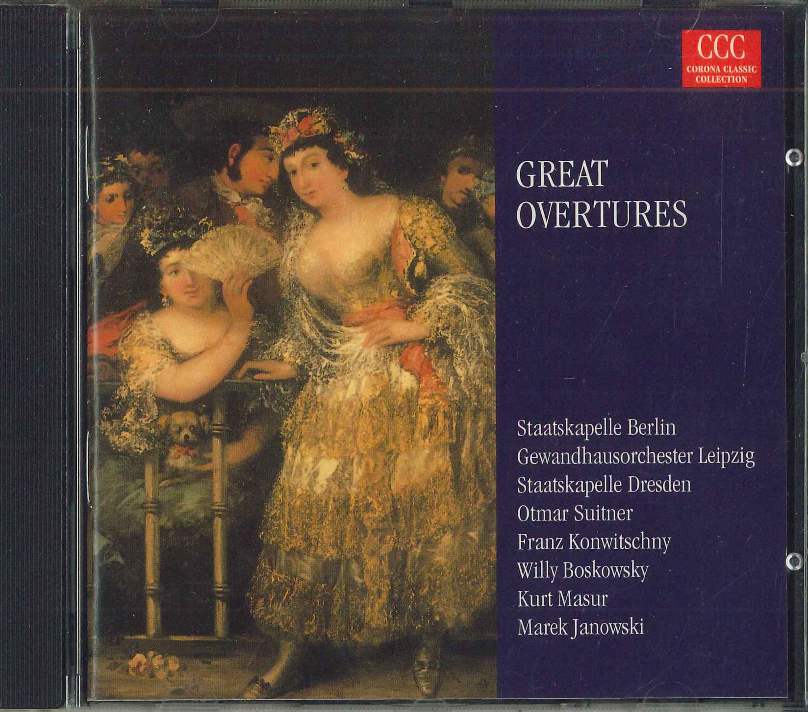 

CD GROBE OUVERTUREN - Great Overertures 01062CCC SONIC SOLUTIONS Germany Classical Used