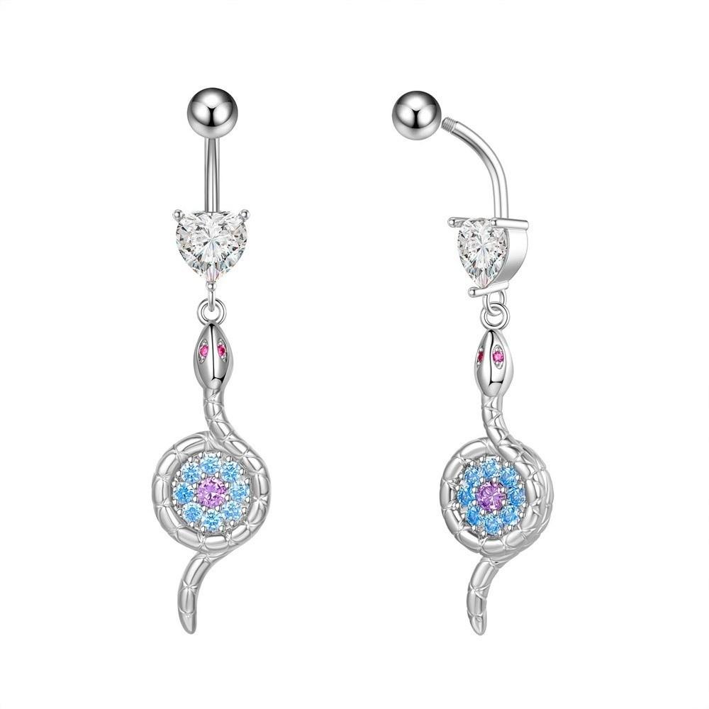 Butterfly Body Piercing Jewelry Sunflower Heart Belly Button Ring  Party Decoration