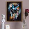 1 Set Diamond Painting Kit Dreamcatcher Butterfly Pattern DIY Rhinestone Painting for Home Wall Decoration