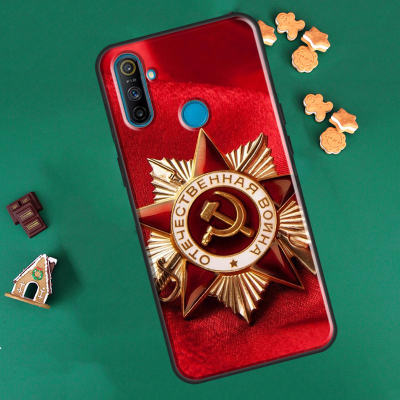 USSR Flag Soviet Union For OnePlus 9R 8T Nord2 9 10 Pro Case For OPPO Realme 9i 8i 8 Pro GT Neo 2 GT Master Cover