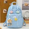 Schoolbag Korean version of the star cute girl backpack schoolbag junior high school girls high school students large capacity high value backpack