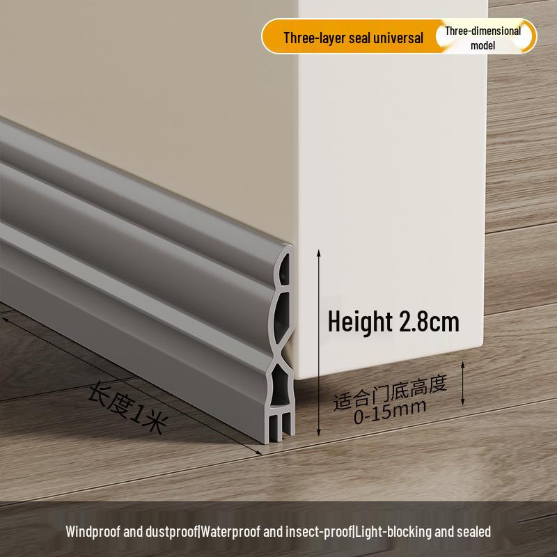 Windproof Door Gap Seal Strip for Draft Protection On Glass & Room Doors