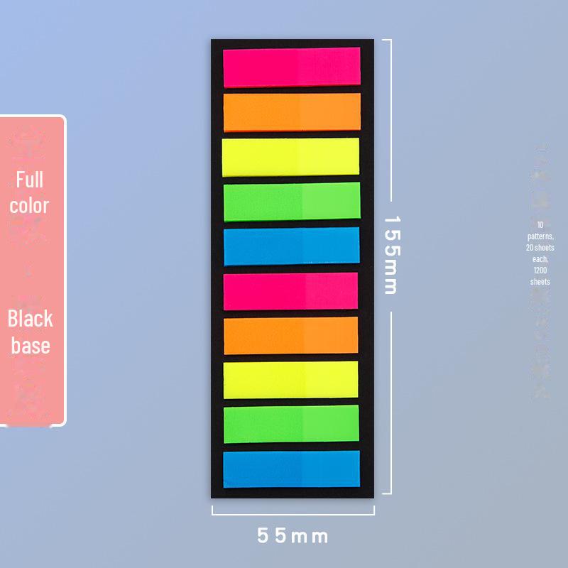 Morandi Translucent PET Index Stickers - Vanilla Autumn Series, Writable Sticky Notes & Markers