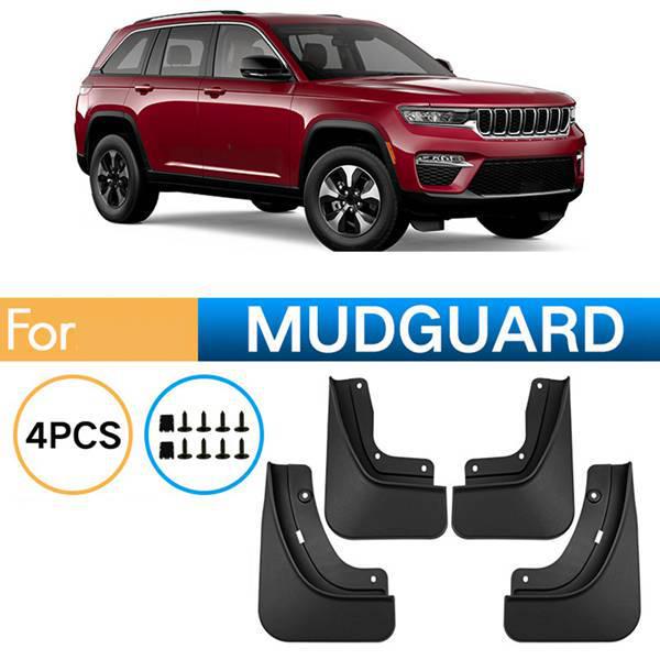 Black ABS Mud Flaps Set for Jeep Grand Cherokee