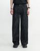 WORK ON BODY OFF Eden Slub Semi-Wide Denim Pants [Black]