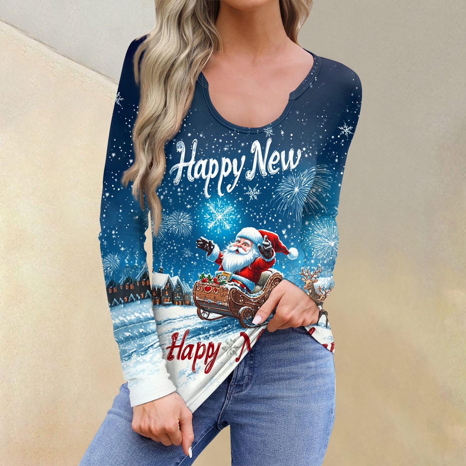 

Женская повседневная модная удобная рубашка с длинным рукавом и U-образным вырезом, повседневная свободная футболка, топы XL синий