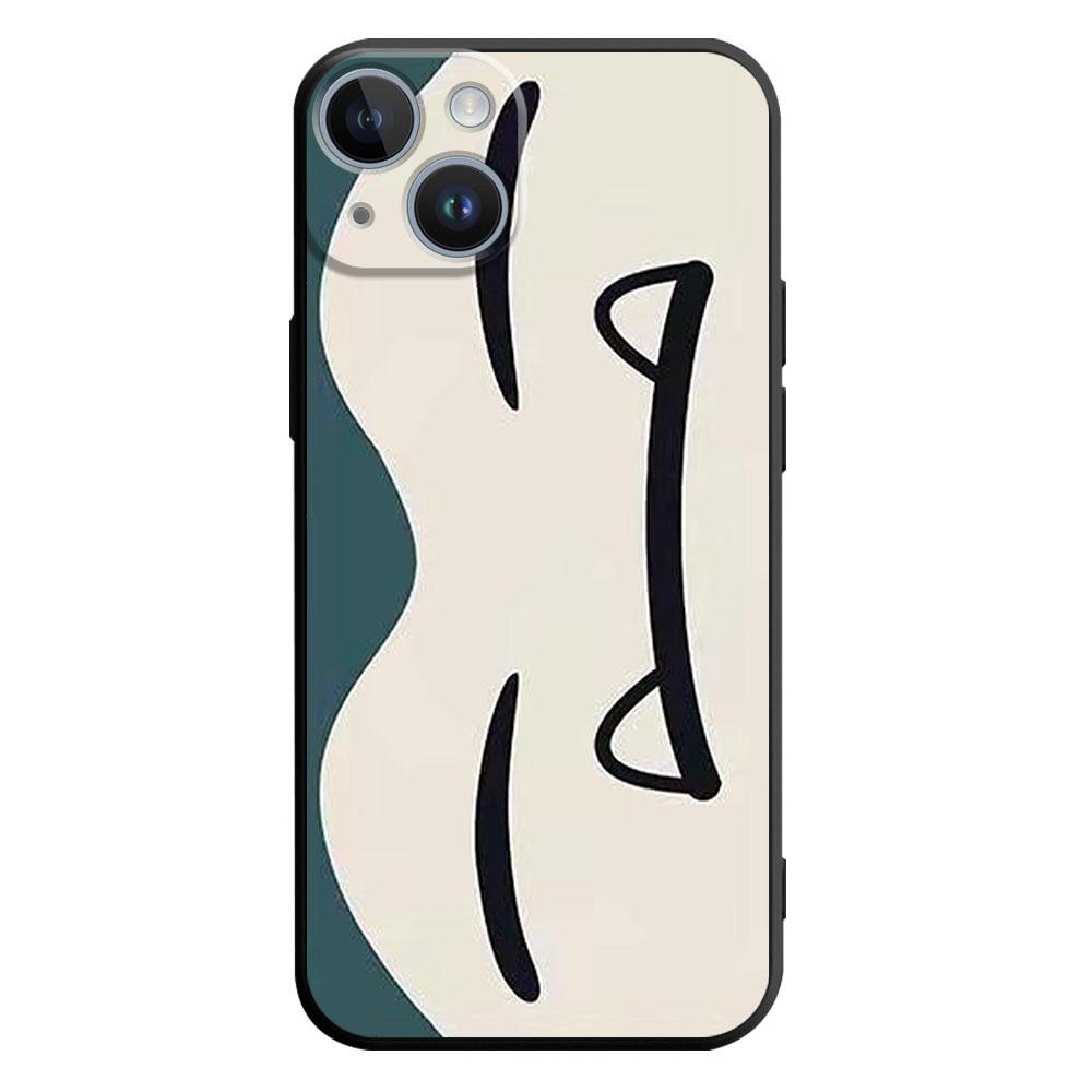 Pouzdro s obličejem Pokémona Pikachu pro iPhone 14 Plus 7 8 6S 11 12 Mini SE 13 Pro Max XR XS X 14Pro 13Mini 14 Luxusní černé pouzdro na telefon
