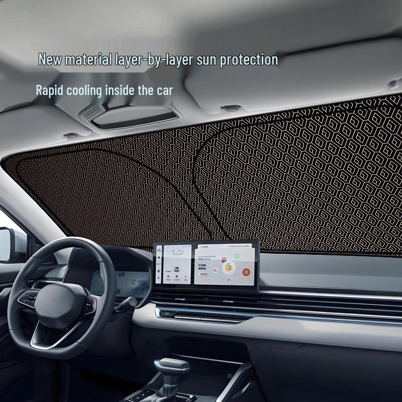 Graphene Car Windshield Blackout Sunshade Insulation Curtain