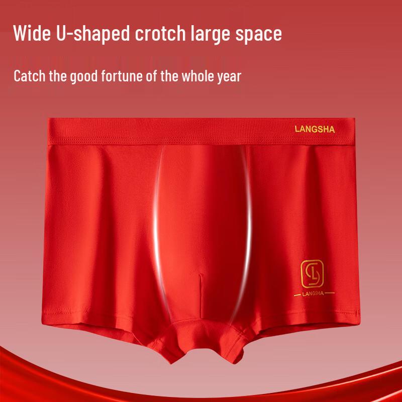 LangSha Men's Anti-Bacterial Breathable Loose Fit Boxer Briefs