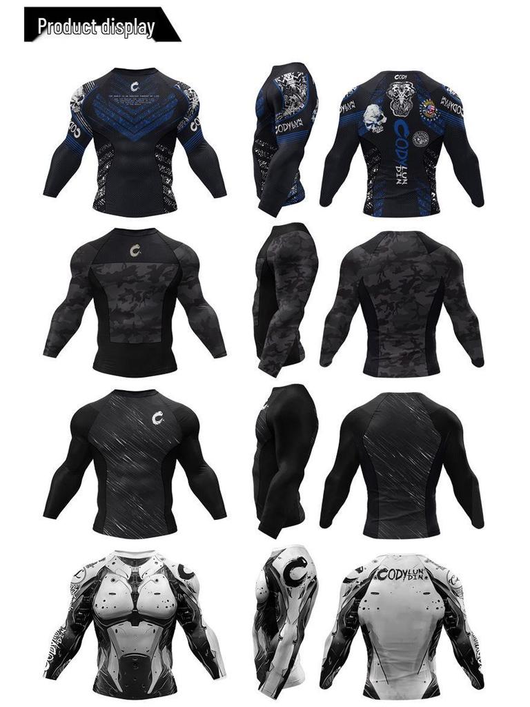 Pánské rychleschnoucí běžecké tričko s dlouhým rukávem - Prodyšné, přiléhavé