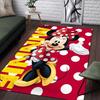 1pc Disney Mickey Mouse and Minnie Pattern Carpet Area Rug Non Slip Carpet Hand Washable Floor Mat Suitable For Living Room Bedroom Home Decor