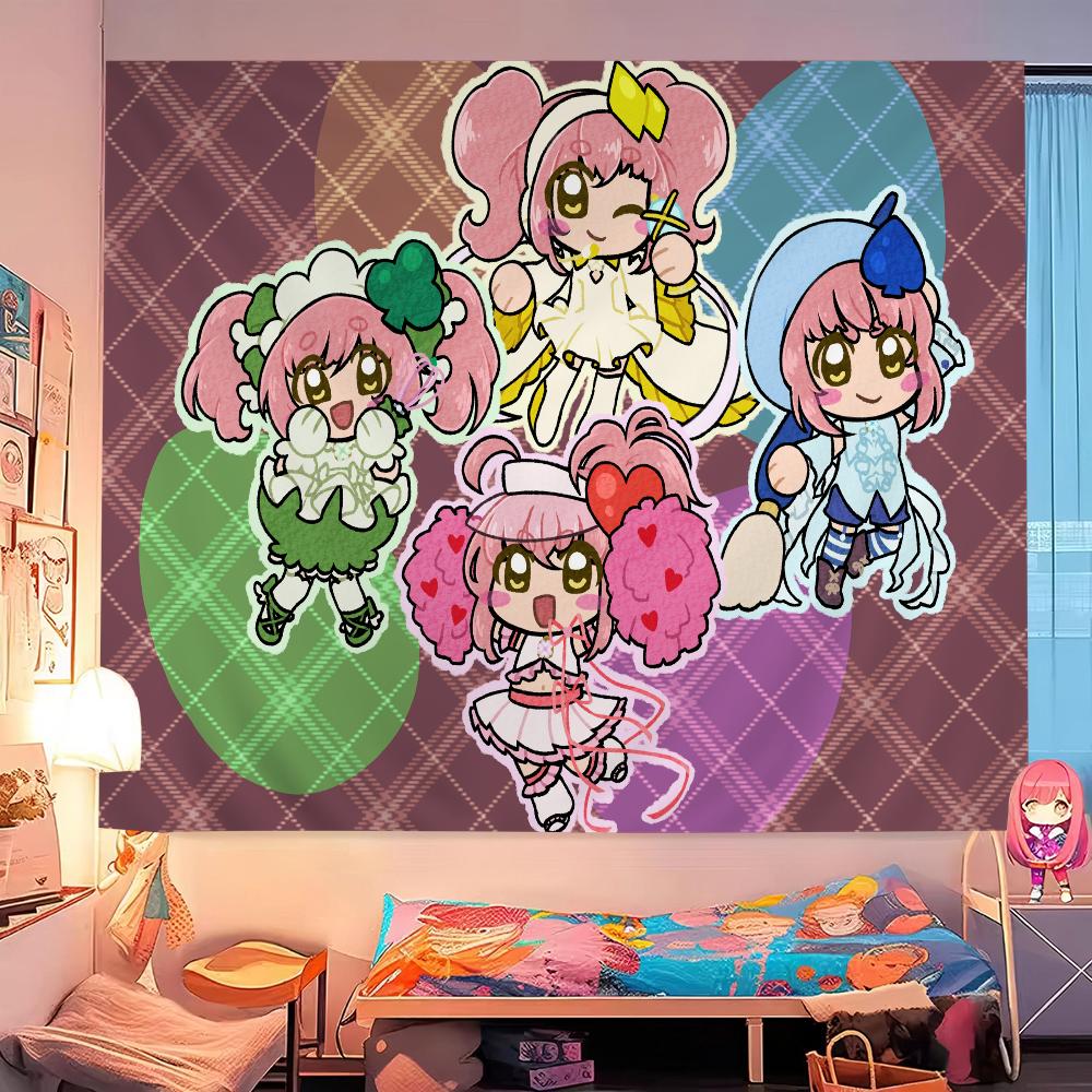 Classic Japanese Anime S-Shugo C-Chara Printed Large Wall Tapestry Hanging Tarot Hippie Wall Rugs Dorm Home Decor