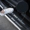 HAT1 Carbon Fiber Anti Scratch Scuff Pedal For VW Golf 4 5 6 7 R400 TCR MK2 MK4 MK5 MK6 MK7 Car Door Sill Protector Stickers