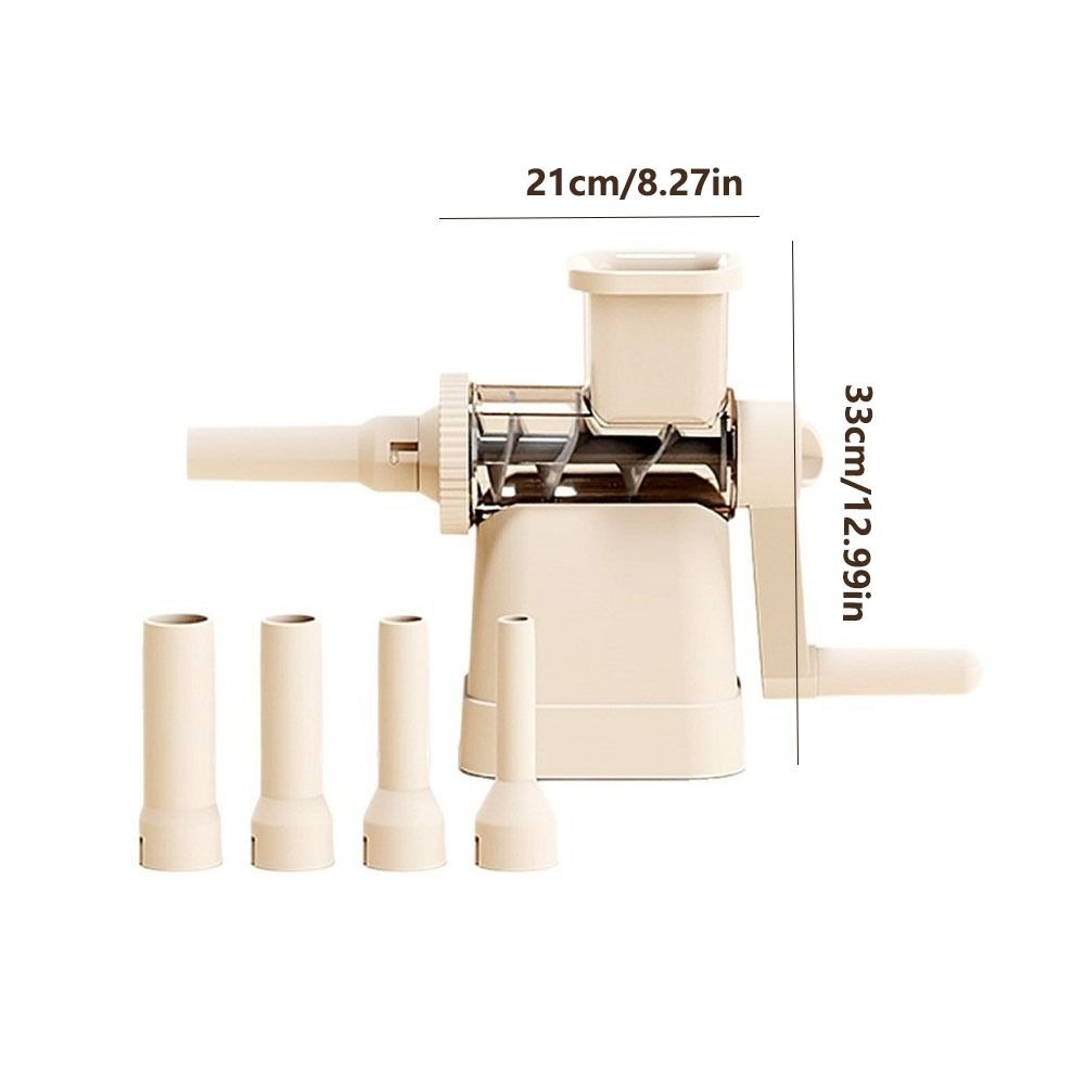 Manual Operation Manual Sausage Maker Large Capacity with 4 Filling Nozzles Hand Cranked Stuffing Machine Fast Filling